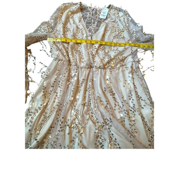 NWT -Paradiso Gold Sequin Romper - Size XL - Picture 6 of 15